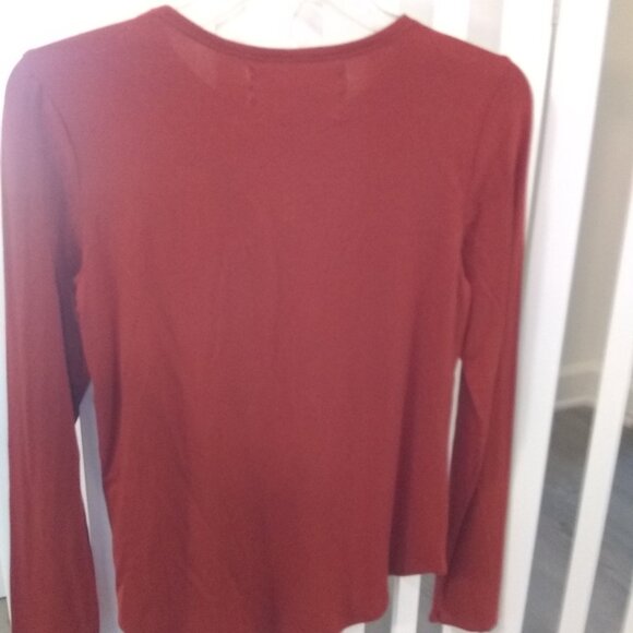 ✨ Cupio Juliana Fitted Blouse XS Picante Long Sleeve  (NWT) – MSRP $48 ✨ - Picture 3 of 13